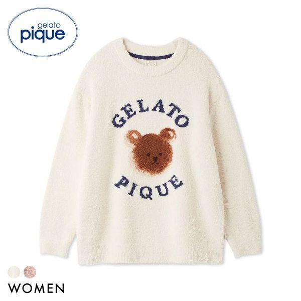 ジェラートピケ レディース ベビモコアニマルブレッドジャガードプルオーバー ジェラピケ パジャマ ルームウェア gelato pique