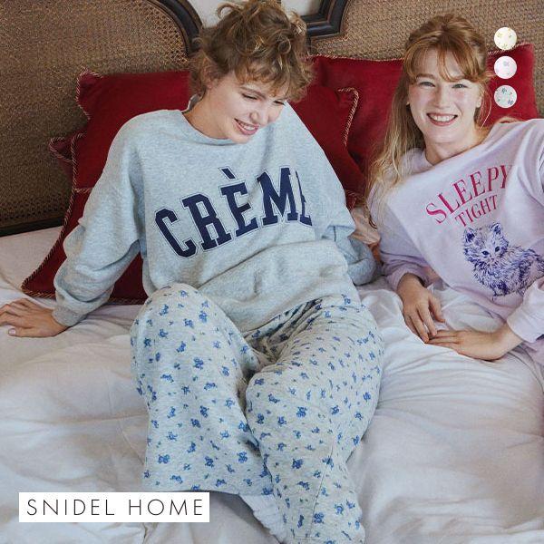 SNIDEL スナイデルホーム フラワーロゴセットアップ パジャマ SNIDEL スナイデルホーム フラワーロゴセットアップ パジャマ