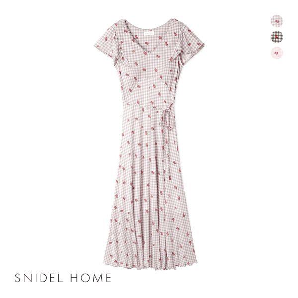 SNIDEL スナイデルホーム チェリーカシュクールワンピース SNIDEL スナイデルホーム チェリーカシュクールワンピース