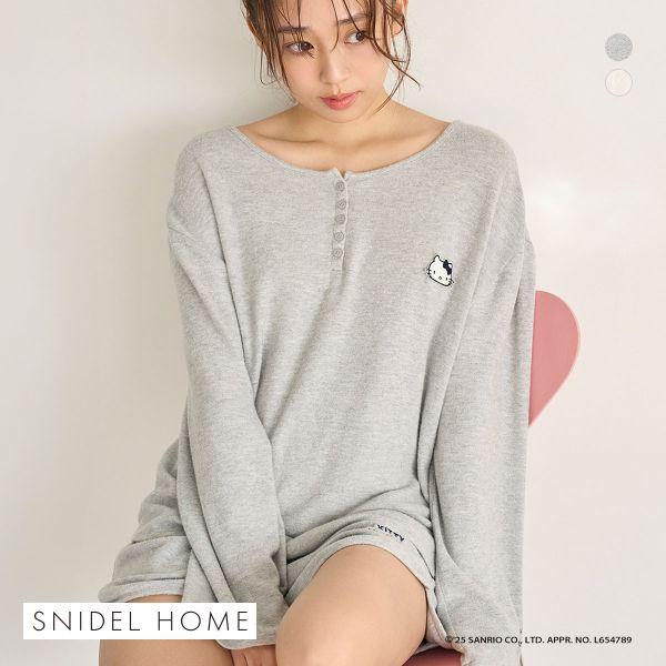 新品】HELLO KITTY ヘンリーネックルームウェアセット グレー