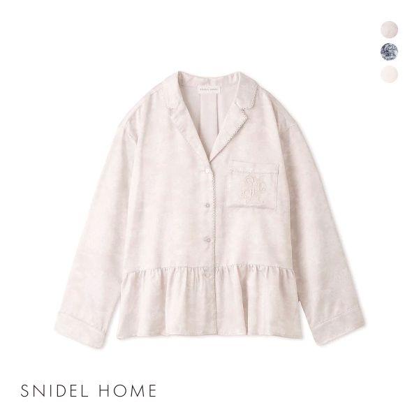SNIDEL スナイデルホーム ウォームサテン 開襟シャツ パジャマ SNIDEL スナイデルホーム ウォームサテン 開襟シャツ パジャマ