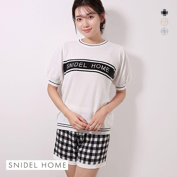 SNIDEL スナイデルホーム HOME ロゴジャカードギンガム SNIDEL スナイデルホーム HOME ロゴジャカードギンガム