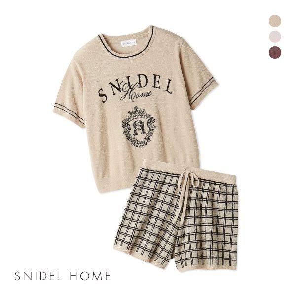 SNIDEL スナイデルホーム HOME チェックセットアップ パジャマ SNIDEL スナイデルホーム HOME チェックセットアップ パジャマ