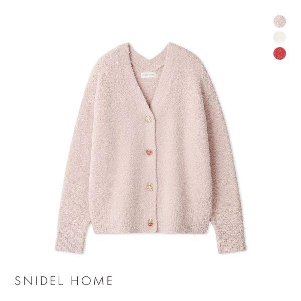 SNIDEL スナイデルホーム デザインボタンカーディガン パジャマ SNIDEL スナイデルホーム デザインボタンカーディガン パジャマ