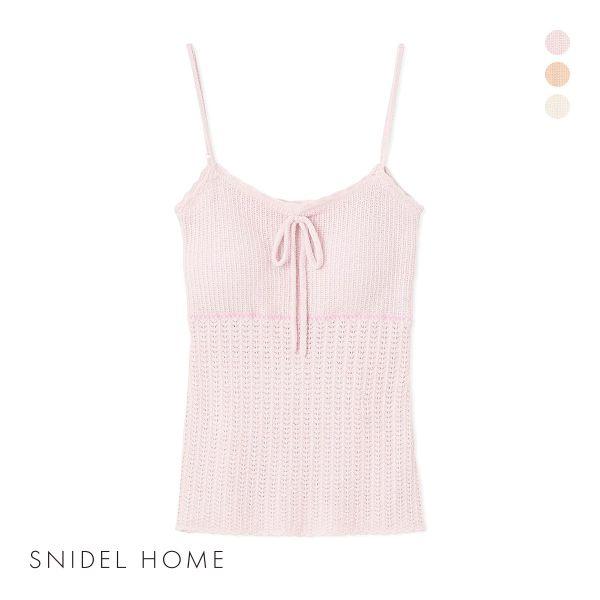 新品値下げ　スナイデル　SNIDEL ルームウェア(アイボリー) SNIDEL スナイデルホーム クロシェキャミソール パジャマ ルーム