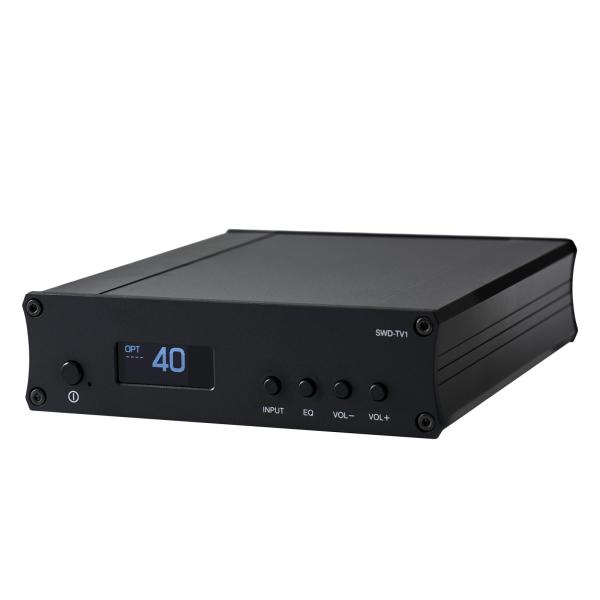 テレビ用アンプ SW TV Plus コンバーター DAC アンプ 光ケーブル 音響機器 ac dac 日本製  高性能 小型 コンパクト テレビ プロジェクター SWD-TV1-SD