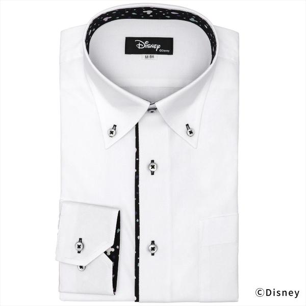 [Release date: February 21, 2025]◇　ディズニーデザインシャツ　◇ミッキーマウスをデザインに取り込んだお洒落なワイシャツ。ビジネスシーンを華やかに彩ります。【下前立て別布×　　　　　ミッキーマウスデザイン】身...