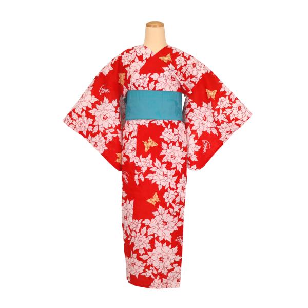 簡単に着れる 洗える 着くずれない 浴衣 SSサイズ 単品 レディース 衿