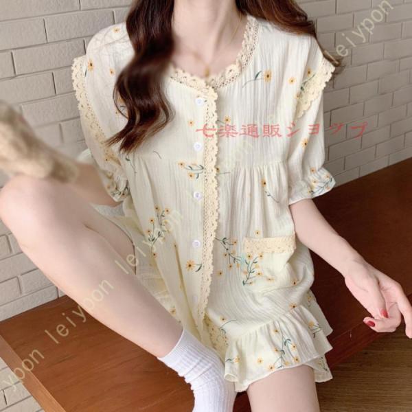 ルームウエア 夏用 パジャマ レディース 半袖 綿 肌に優しい ルームウエア 夏用 パジャマ レディース 半袖 綿 肌に優しい