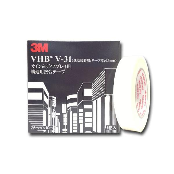 3M VHBe[v V-31 ^e[v F 0.6mm ቷڒp 25mm×10m ʃe[v  S