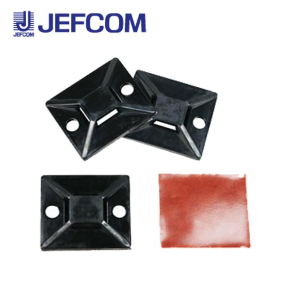 ジェフコム EM-CTB-30W ケーブルタイベース 耐熱タイプ 13個入【取寄商品】