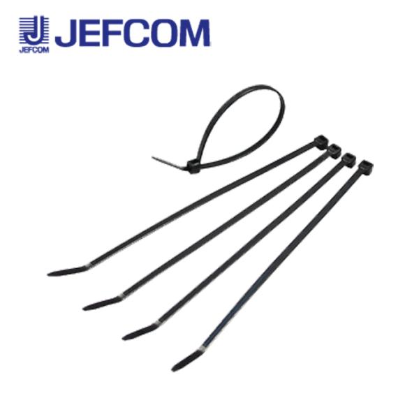 ジェフコム JCT-200W ケーブルタイ (耐候耐熱タイプ) 100本入【取寄商品】