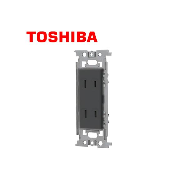 TOSHIBA/東芝ライテック NDG2122(K) ダブルコンセント ブラック【取寄商品】