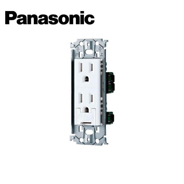 【特価商品】パナソニック(Panasonic) 埋込アースターミナル付ダブルコン Panasonic（パナソニック） WTL11323MW 埋込アースターミナル付接地