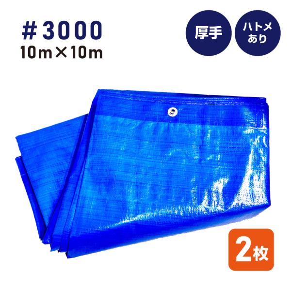 ヤス　2枚セット　10m × 10m #3000 ヤス 2枚セット 10m × 10m #3000 ブルーシート#3000 10m×10m」の人気