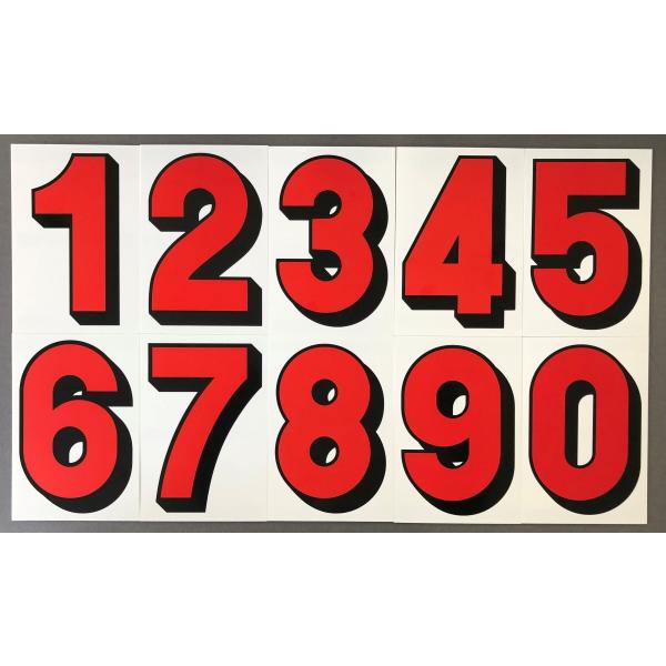 P21プライス数字 プライスボード用数字 中古車展示用 価格表示POP