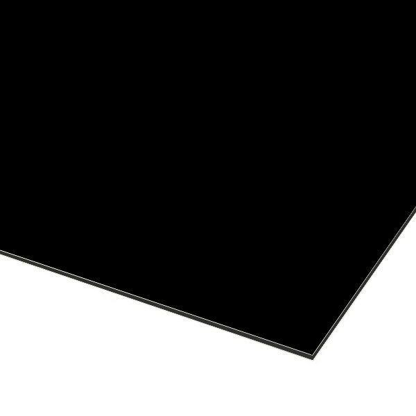 アルミ複合板 ブラック 厚み3mm 910×1820mm (3X6) 3カットまで無料 (グロス：15) アルリーダー 三菱ケミカル ●業務用 U