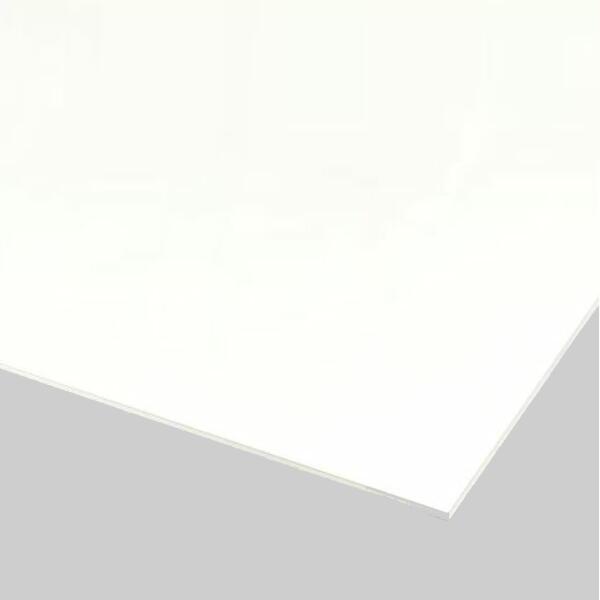 アルミ複合板 ホワイト 厚み3mm 600×600mm 縮小カット1枚無料 (表ツヤ有/裏サービスコートライトグレー)