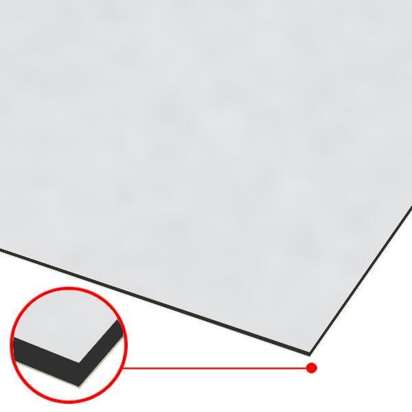 アルミ複合板 ピュアシルバー 厚み3mm 910×1820mm (3X6) 5枚ハイエースバン HA-013 積水樹脂プラメタル ●業務用