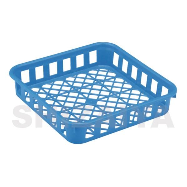 ●サイズ・容量・材質/外寸：428×428×90mm　内寸：399×399×87mm　有効内寸：368×368×87mm　内容量：12.7L　材質：PP●底面形状：網目その他　●ネスティング高：34　●使用例：800?850シメジポット16...