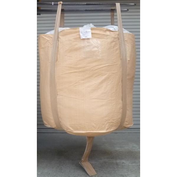 上グレードの原材料使用で、品質重視タイプ！UV剤配合！底ベルトが十字で強力です。反転ベルト付きのため、反転排出が楽です。丸型　反転ベルト有サイズ：1100mmφ×1100mmHベルト幅：100mm（強力ベルト）最大充填量：1t材質：ポリプロ...