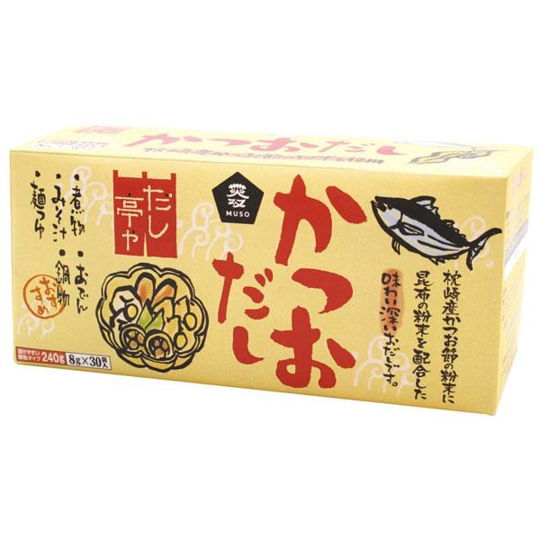 他サイト： だし亭や・かつおだし＜箱入＞（8g×30） ムソーの商品画像