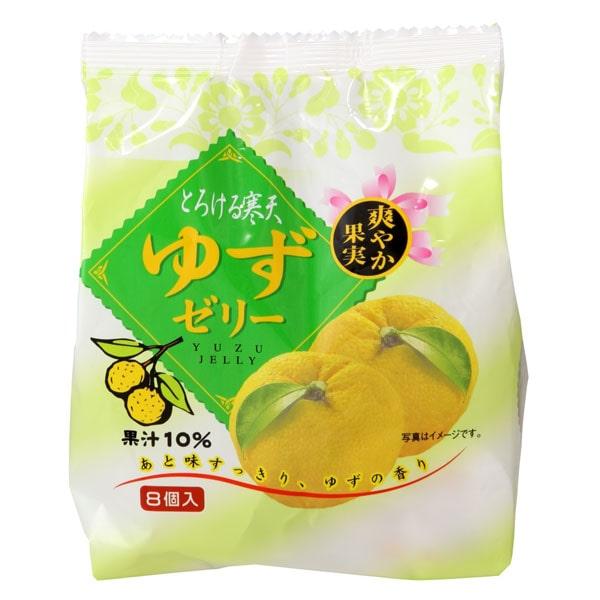 とろける寒天 ゆずゼリー（22g×8個入） 片山食品 夏季限定 : PURE