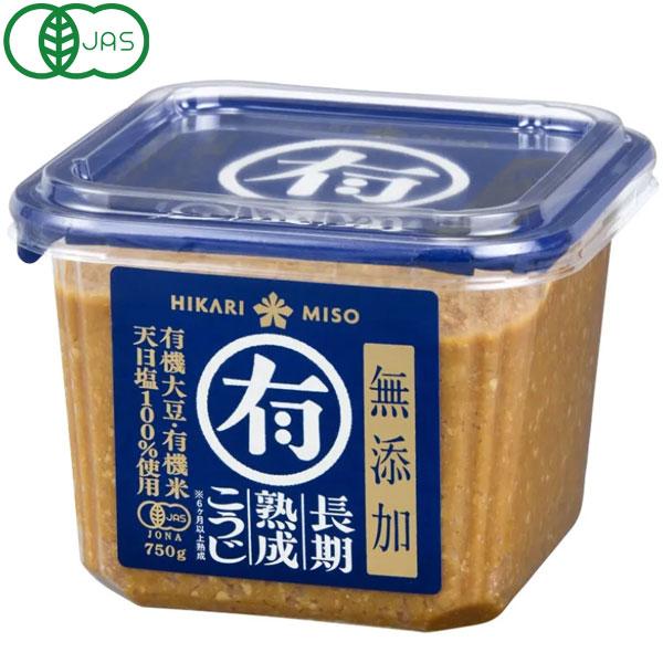 マル有 無添加有機味噌（青）（750g） ひかり味噌○ : PURE