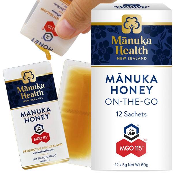 他サイト： マヌカハニースナップパックMGO115（マヌカヘルス）（60g（5g×12個入）） 富永貿易の商品画像