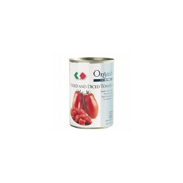 創健社 有機ダイストマト缶 400g×24缶セット (固形量 240g) ケース販売 イタリア産 健康 美容 添加物なし 有機 大豆 トマト 有機JAS認定