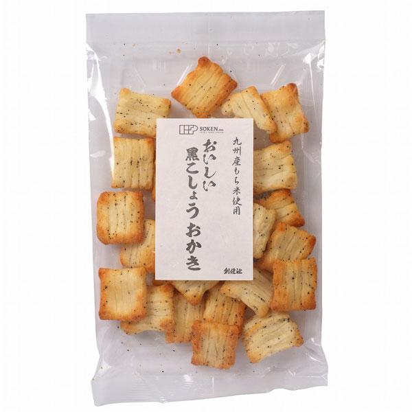国内産水稲もち米100％の生地をサクッと焼き上げ、純正ごま油と黒こしょうをふりかけ塩で味付けしました。ごま油と黒こしょうがマッチしたおかきです。※本品製造工場では「卵」・「乳成分」・「小麦」・「えび」・「かに」を含む製品を生産しています。【...