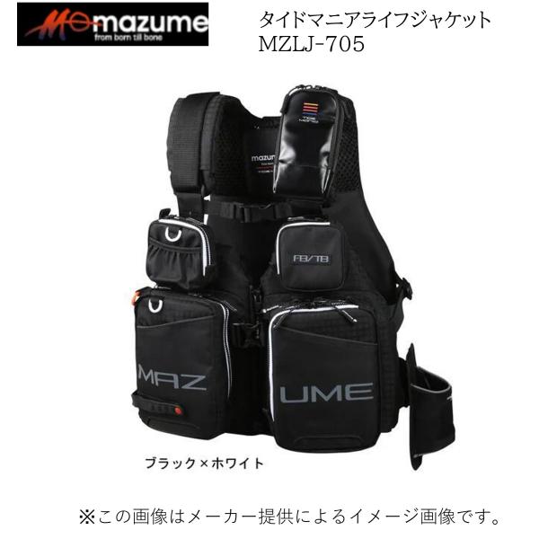 mazume タイドマニアライフジャケット MZLJ-705 mazume mazume(マズメ) タイドマニアライフジャケット ブラック