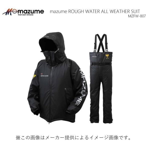 mazume マズメ ラフウォーター オールウェザースーツ ブラック (上下