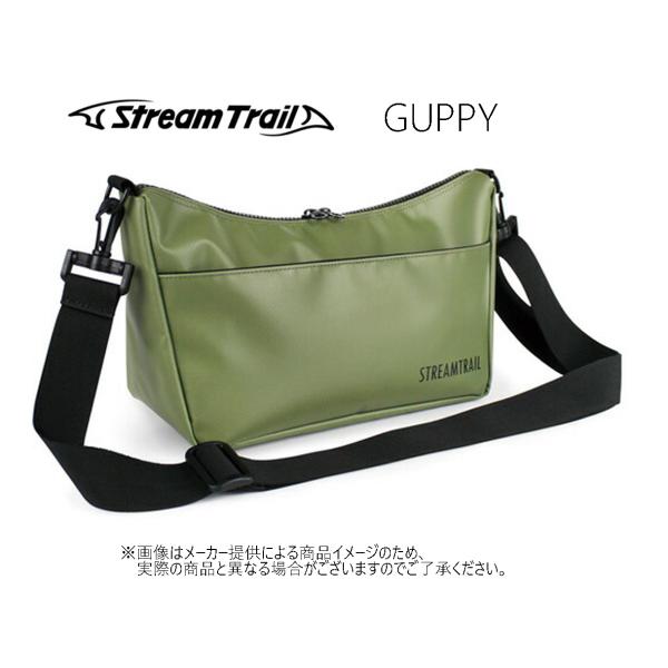 Strem Trail(ストリームトレイル)　GUPPY(グッピー) (アウトドアショルダーバッグ・小物入れ・コンパクト・防水性・強度) オリーブ -