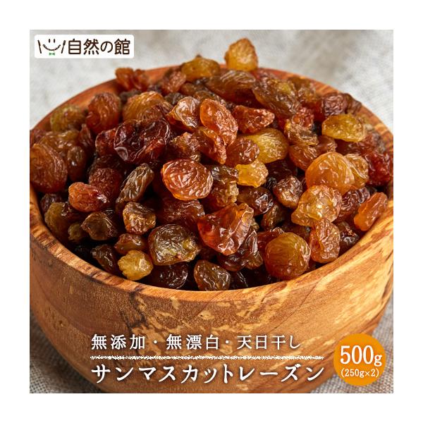 オーガニック 原料使用 サンマスカットレーズン 500g(250g×2) 有機 無添加 オイル不使用 送料無料 オーストラリア産 ドライフルーツ ノンオイル● 非常食