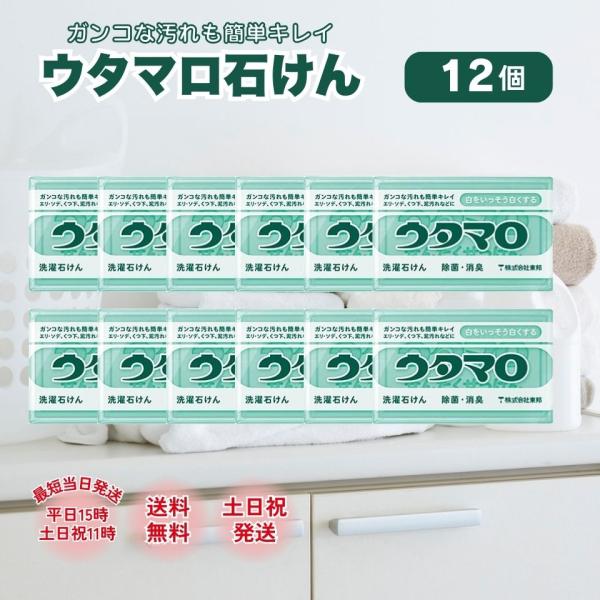 ウタマロ 石鹸 石けん 12個 東邦 133g 洗濯 洗剤 固形 汚れ 衣類