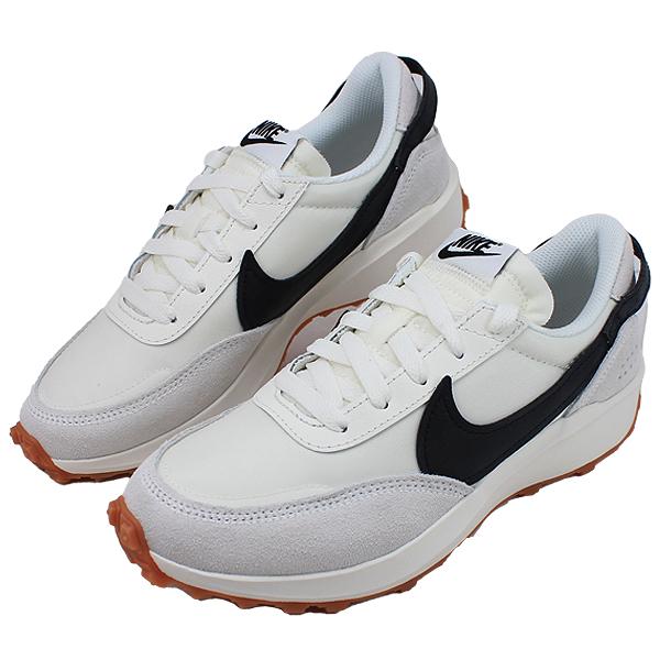 ナイキ NIKE レディース スニーカー ホワイト ブラック ワッフル 