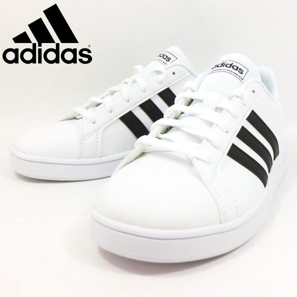 アディダス Adidas スニーカー グランコート ホワイト ブラック 白 黒 靴 シューズ ローカット カジュアル スポーツ 運動 レディース Ef 901 Onstep 旧シューズshobido 通販 Yahoo ショッピング