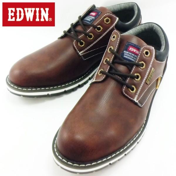 エドウィン シューズ 靴 カジュアル 防水設計 ダークブラウン メンズ Edw 79 2 Onstep 旧シューズshobido 通販 Yahoo ショッピング