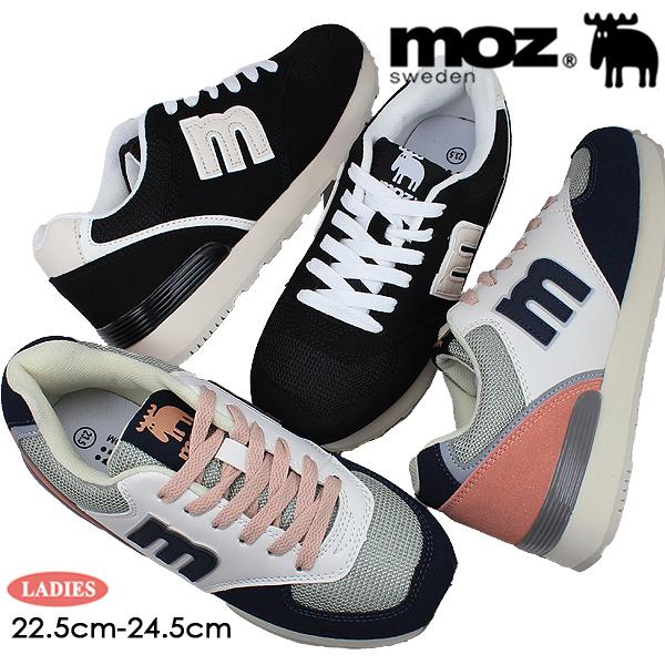 モズ スニーカー レディース モズ ブラック ネイビー ピンク 運動靴