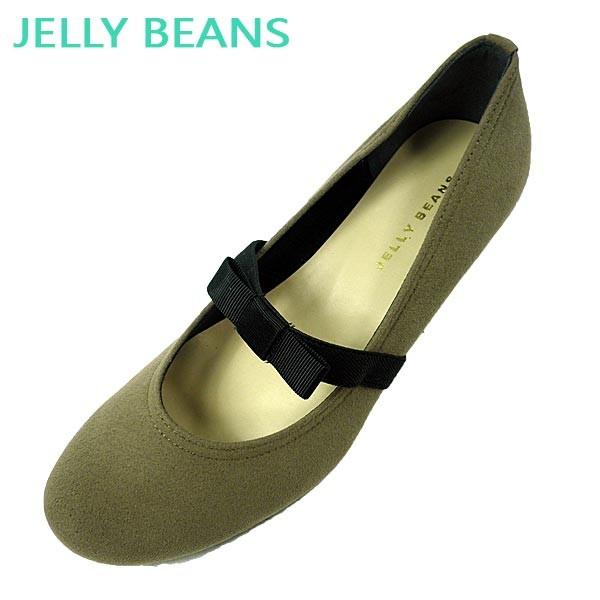 ジェリービーンズ Jelly Beans リボン ゴムストラップ パンプス ウェッジ ローヒール レディース 42 770 42 770 Onstep 旧シューズshobido 通販 Yahoo ショッピング