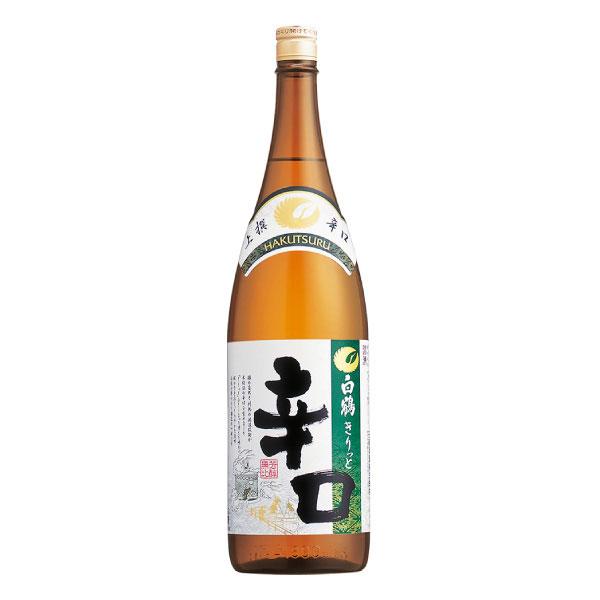 白鶴酒造 白鶴 上撰 きりっと辛口 1.8L瓶 日本酒 清酒 1800ml : 焼酎屋