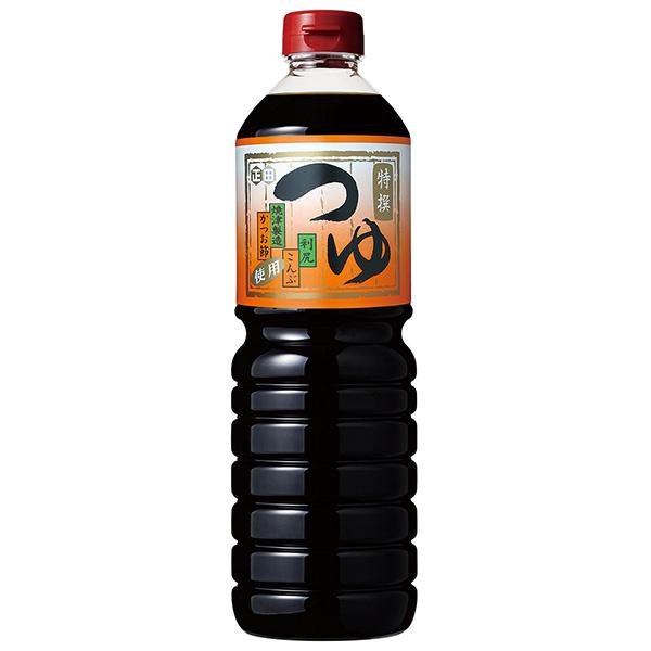 本醸造醤油に焼津産かつお節・利尻こんぶなどのだし、砂糖・みりんをバランス良くブレンドした濃縮つゆです。麺つゆから煮物・鍋物まで幅広い料理に使えます。