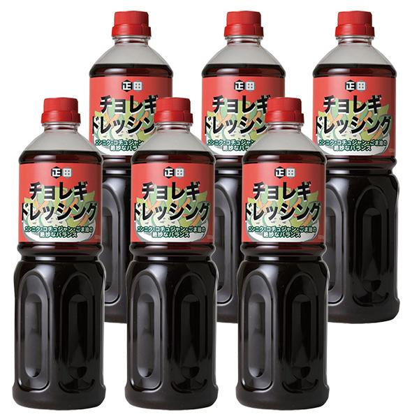 正田醤油 チョレギドレッシング 1L ×6本 業務用 韓国風サラダドレッシング