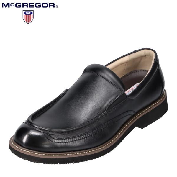 マックレガー McGREGOR MC8034 メンズ | カジュアルシューズ | 本革 レザー | ビジカジ オフィカジ | ブラック