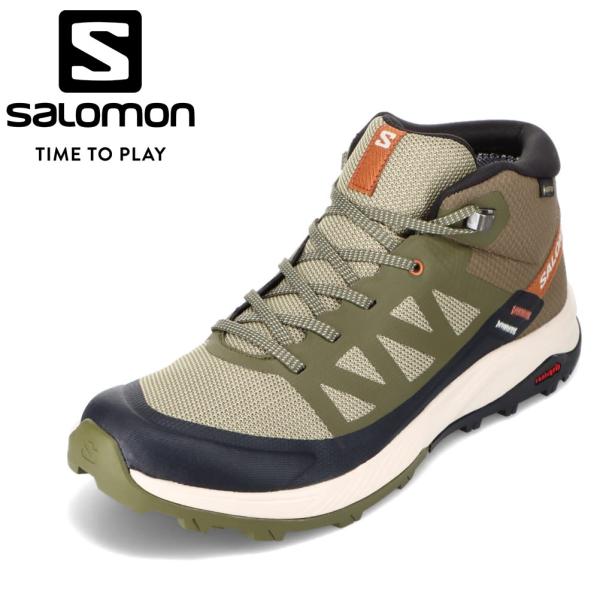 スニーカー アウトドアシューズ メンズ靴 靴 シューズ 2E相当 シンプル 安定感 人気 ブランド オリーブ サロモン Salomon L47143600 shoe-chiyoda_143032570