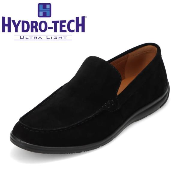 ドライビングシューズ スリッポン メンズ 本革 幅広 3E 軽量 防滑 消臭 抗菌 通勤 仕事 オフィス ブラック ハイドロテック HD1513 爆買