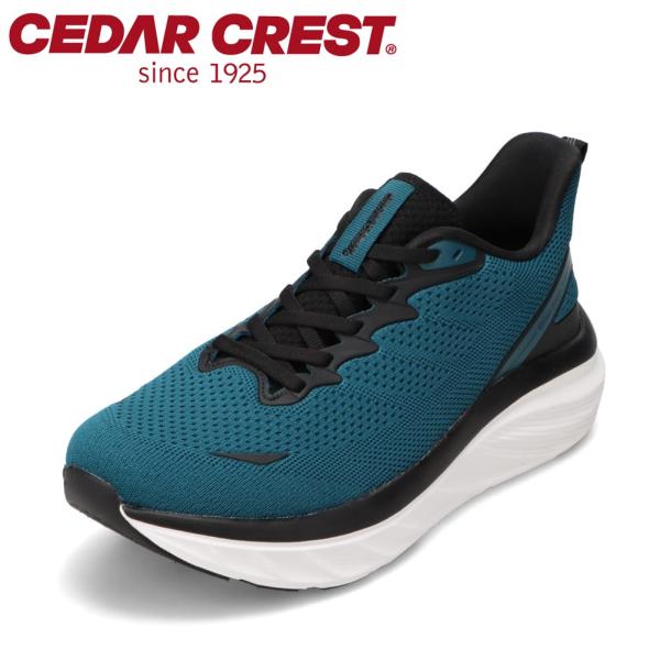 セダークレスト Cirrus M CC-9900M メンズ スニーカー 厚底 クッション性 衝撃吸収 ニット Cirrus M ダークグリーン SALE