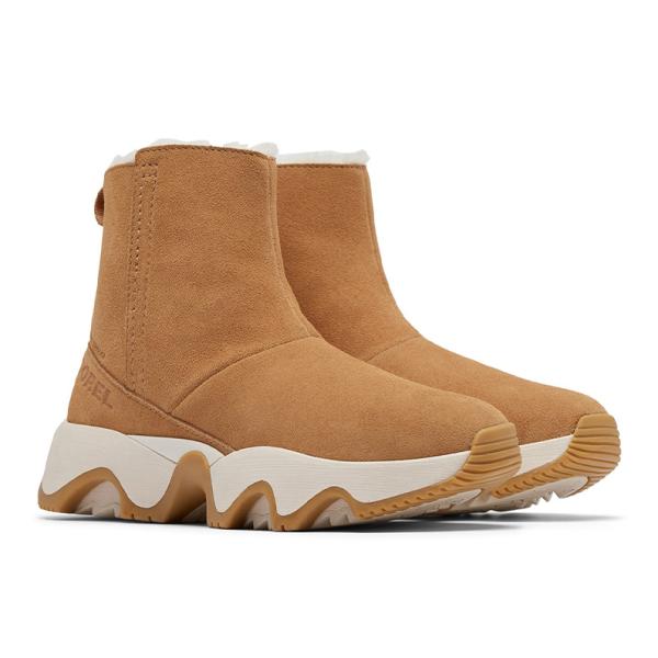 SOREL ファー付きショートブーツ　キャメル SOREL（ソレル） レディース ブーツ キネティック インパクト ショート