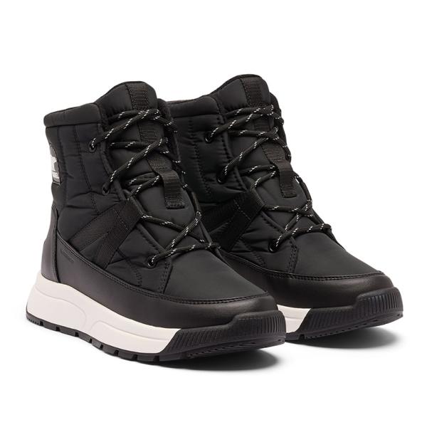 SOREL 防水ブーツ ブラック/ベージュ ファミリー3点セット SOREL（ソレル） レディース ブーツ ウィットニー3 ミッド ウォーター